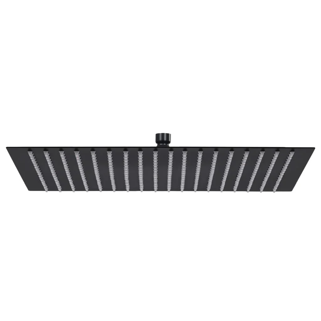 Regenduschkopf quadratisch 50x50 cm Edelstahl schwarz - 34% Rabatt