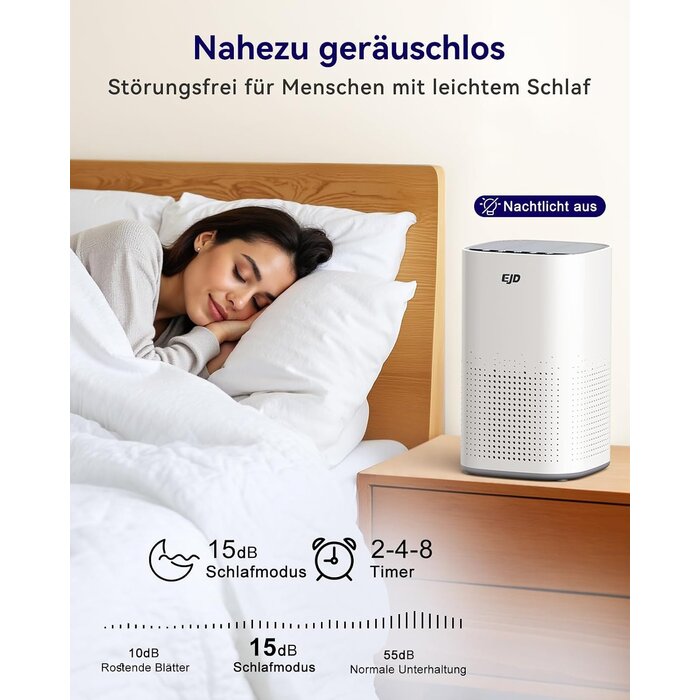 Luftreiniger für 35 m² mit H13 HEPA-Filter, weiß - 33% Rabatt