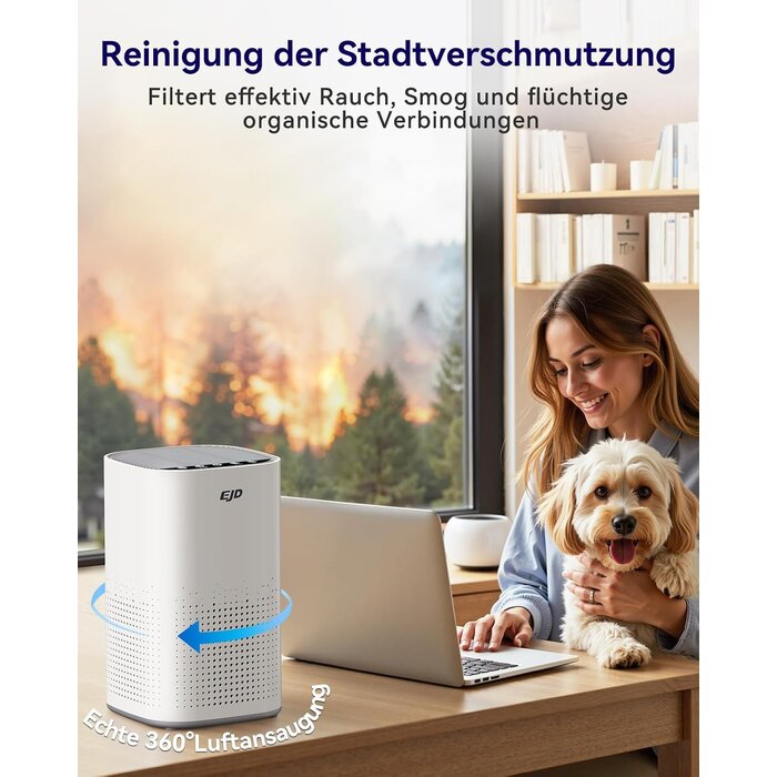 Luftreiniger für 35 m² mit H13 HEPA-Filter, weiß - 33% Rabatt