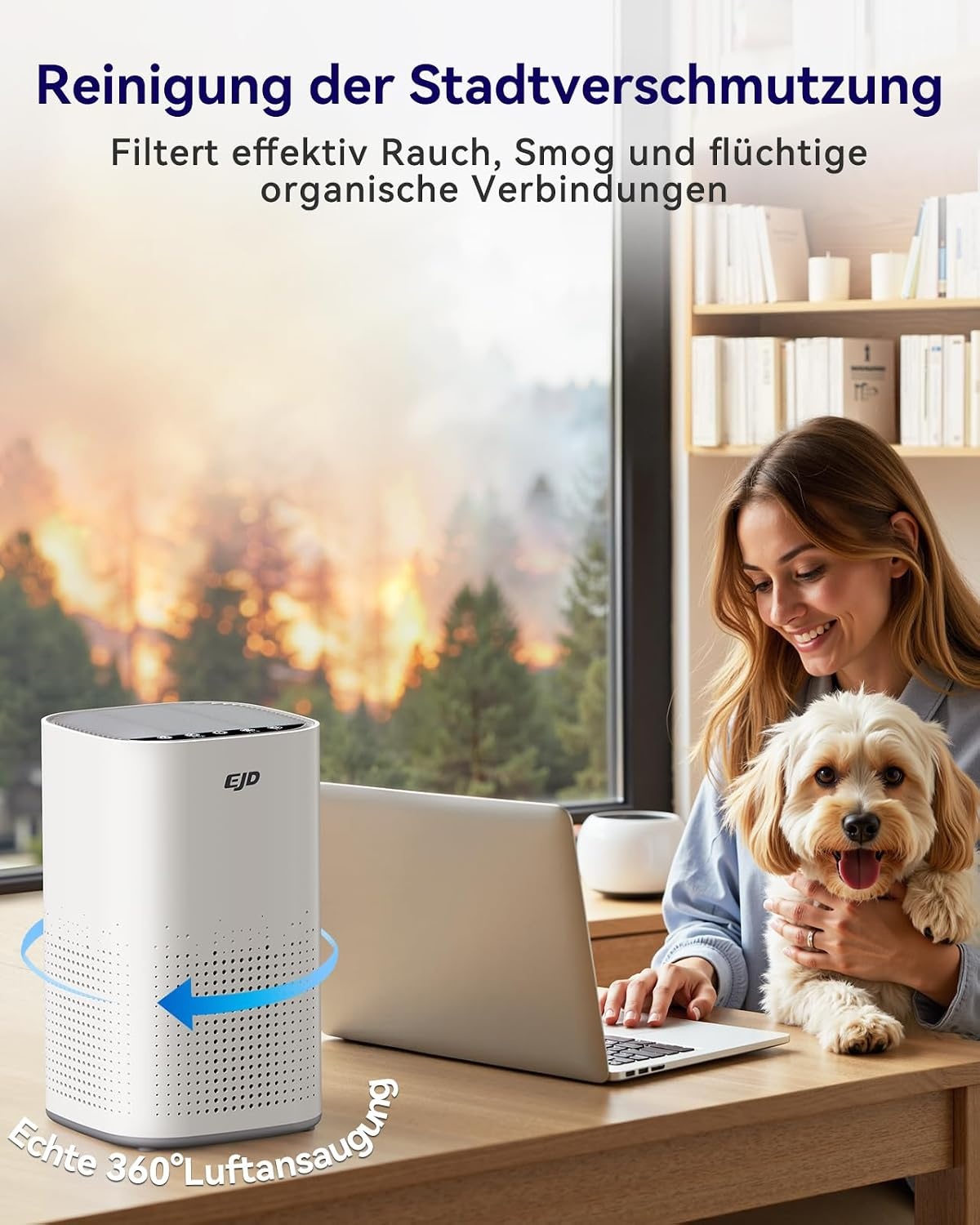 Luftreiniger für 35 m² mit H13 HEPA-Filter, weiß - 33% Rabatt