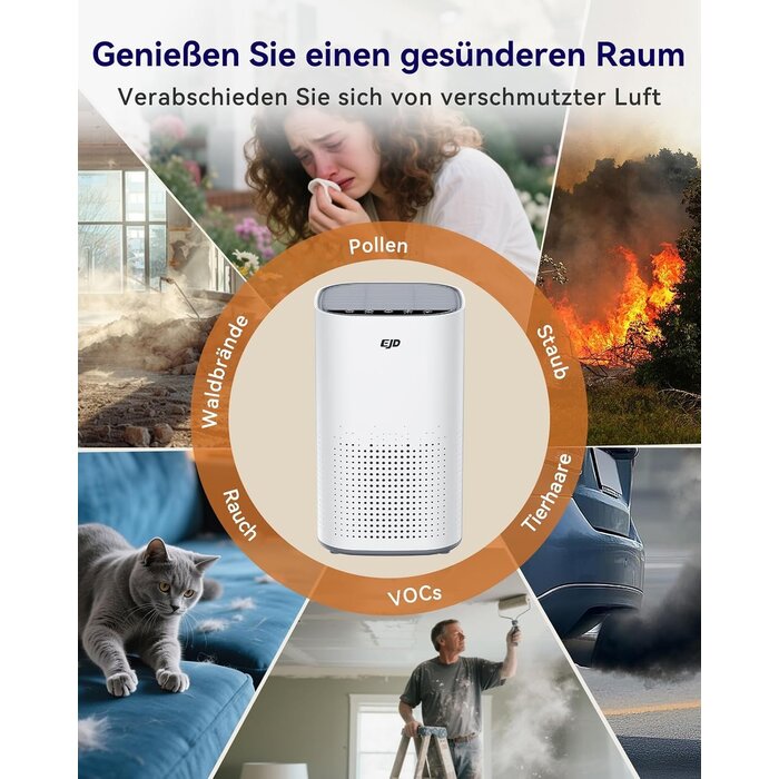 Luftreiniger für 35 m² mit H13 HEPA-Filter, weiß - 33% Rabatt