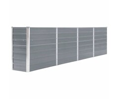 Vidaxl Hochbeet aus verzinktem Stahl 320x40x77 cm Grau - 34% Rabatt