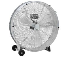 Vidaxl Trommelventilator Aluminium mit Rädern Silber 47% Rabatt