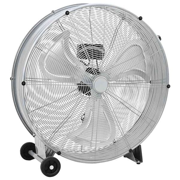 Vidaxl Industrieller Trommelventilator Silber, 79x82cm - 35% Rabatt