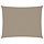Sonnensegel 4x5 m Rechteckig Taupe - Oxford-Gewebe - 34% Rabatt