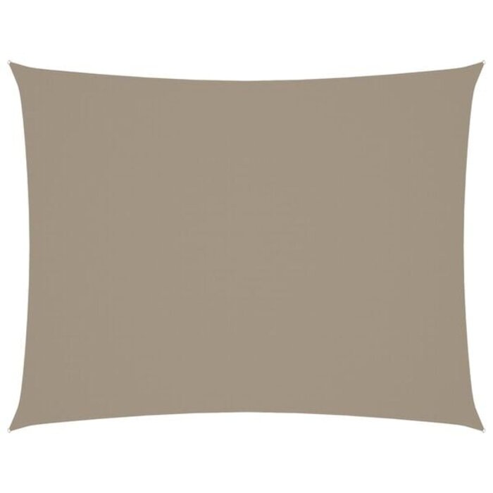 Vidaxl Sonnensegel 4x5 m Rechteckig Taupe - Oxford-Gewebe - 34% Rabatt
