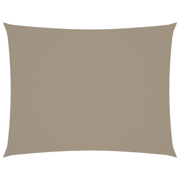 Vidaxl Sonnensegel 4x5 m Rechteckig Taupe - Oxford-Gewebe - 34% Rabatt