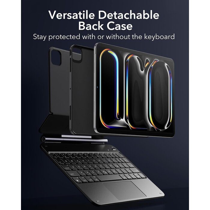 Tastaturhülle für iPad Pro 11 Zoll M4 2024 - 34% Rabatt - QWERTZ