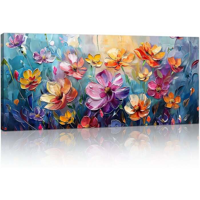 Leinwandbild Lebensbaum Bunt Abstrakt 120x50cm - 28% Rabatt