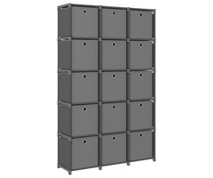 Vidaxl Regal mit 15 Fächern und Stoffboxen, 103x30x175,5 cm - 46% Rabatt