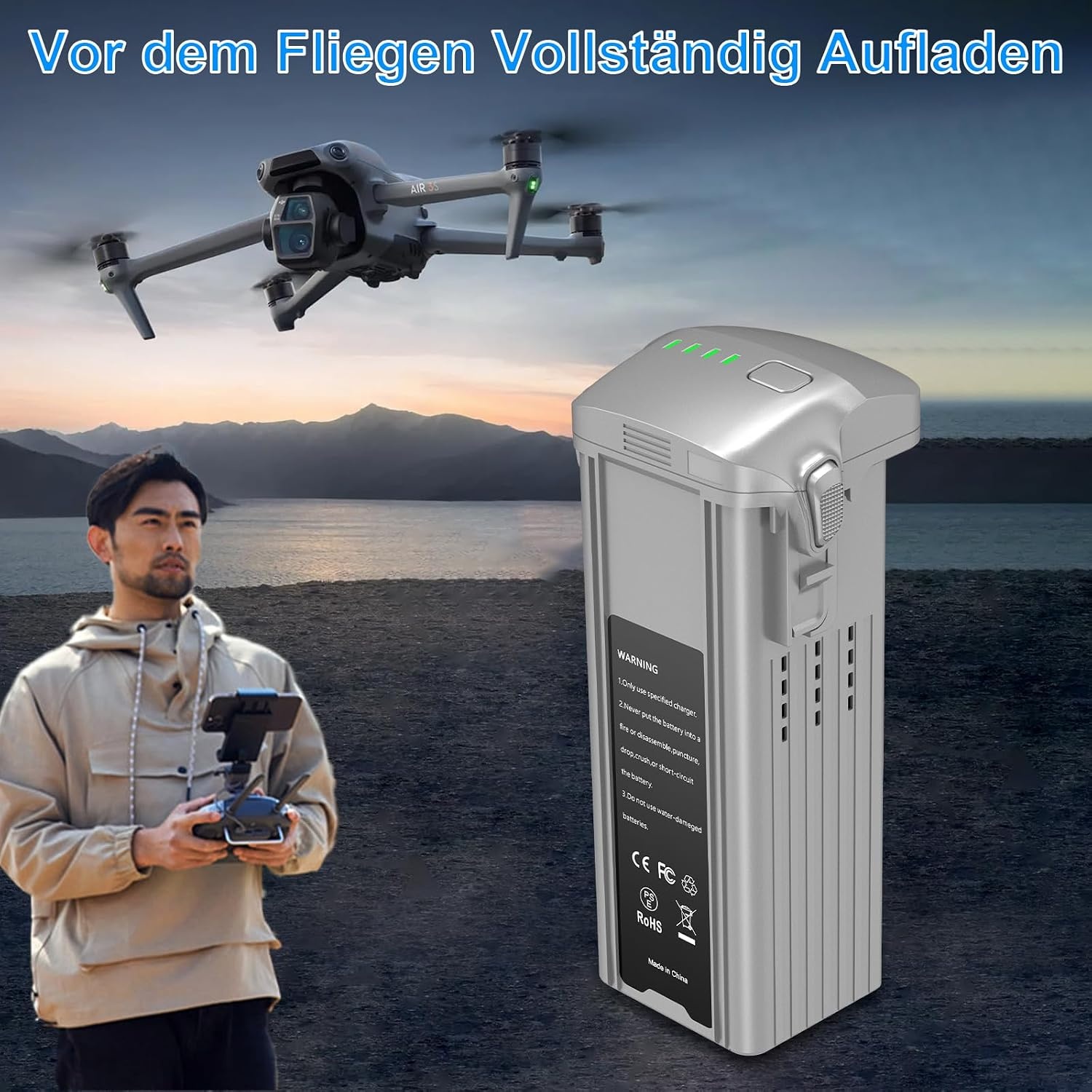 2x Flugakku für Air 3 & 3s - 4241 mAh - 30% Rabatt