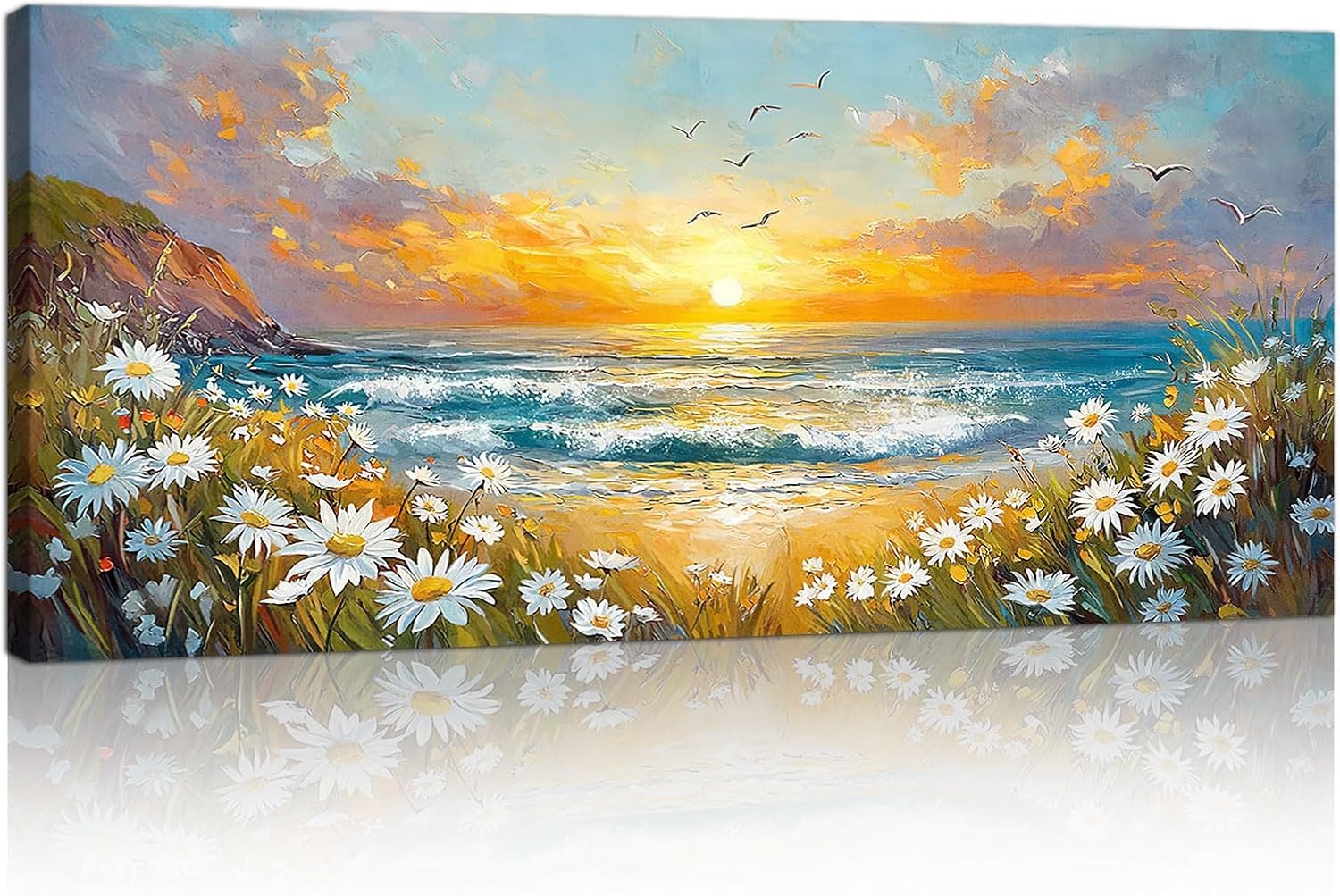 Wandbild Lebensbaum, 120x50 cm, auf Holzrahmen - 28% Rabatt