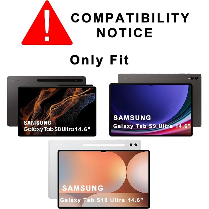 Tastaturhülle 14,6 Zoll für Galaxy Tab S10/S9/S8 Ultra, 34% Rabatt