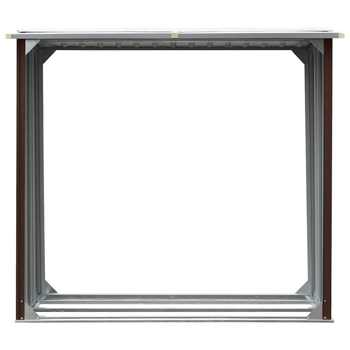 Kaminholzregal aus verzinktem Stahl, 172x91x154 cm, 34% Rabatt