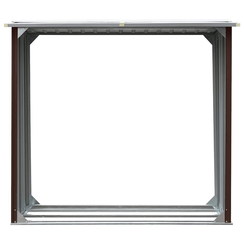 Kaminholzregal aus verzinktem Stahl, 172x91x154 cm, 34% Rabatt