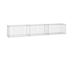 Vidaxl Gabionenwand 300x50x50 cm, verzinkter Stahl - 50% Rabatt