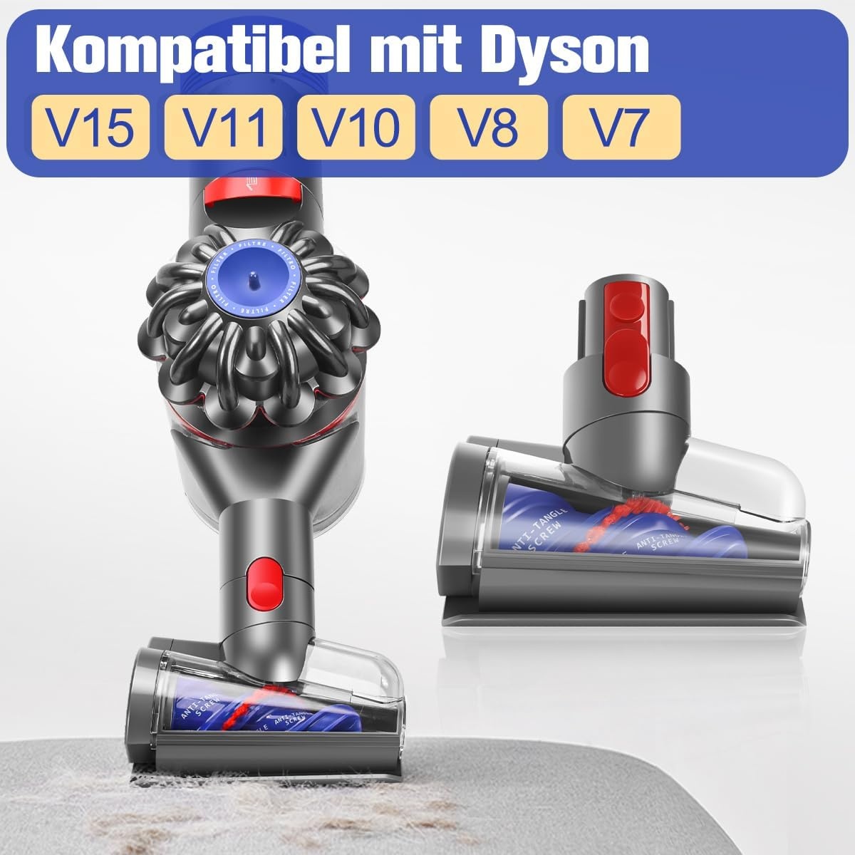 Anti-Verhedderungs-Bürste für Dyson V7-V15 - 32% Rabatt