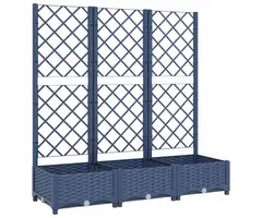 Vidaxl Pflanzkasten mit Rankgitter 120x40cm - 34% Rabatt - Dunkelgrau