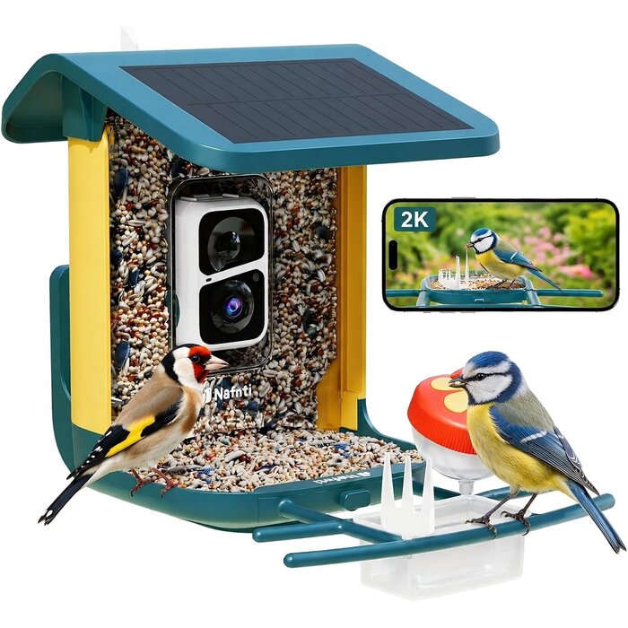 Intelligentes Vogelfutterhaus mit 2K Kamera - 34% Rabatt - Ausgepackt