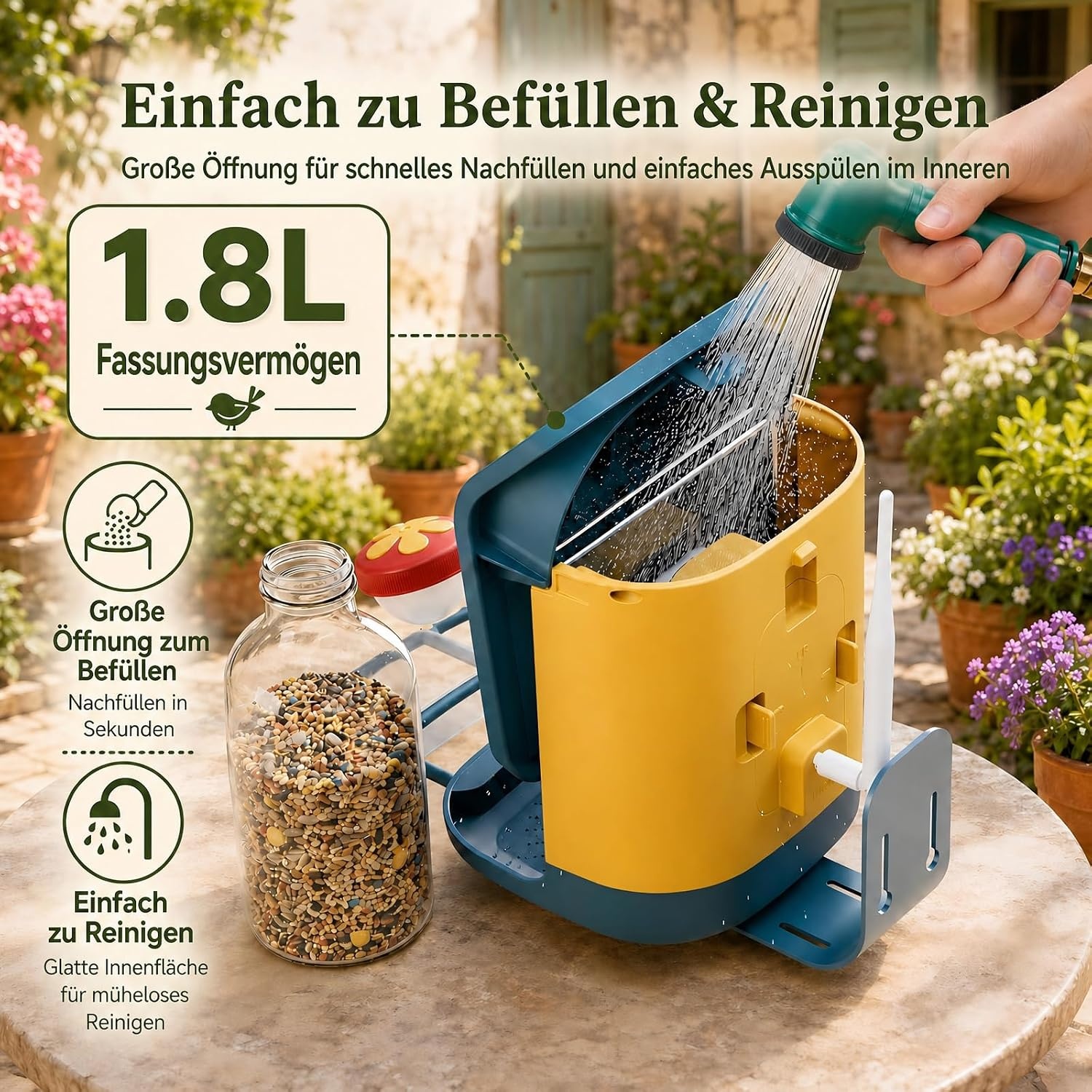 Intelligentes Vogelfutterhaus mit 2K Kamera - 34% Rabatt - Ausgepackt