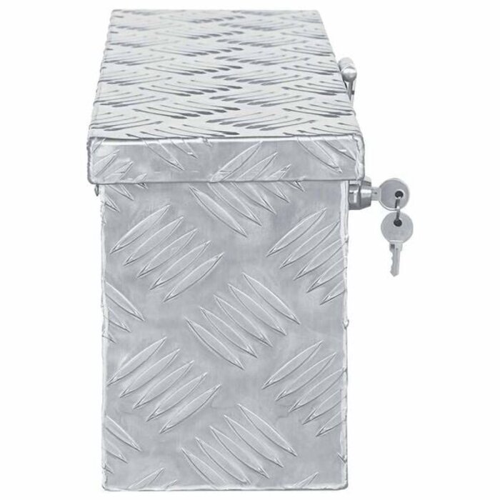 Vidaxl Aluminiumkiste 48,5 x 14 x 20 cm - Silber - 34% Rabatt