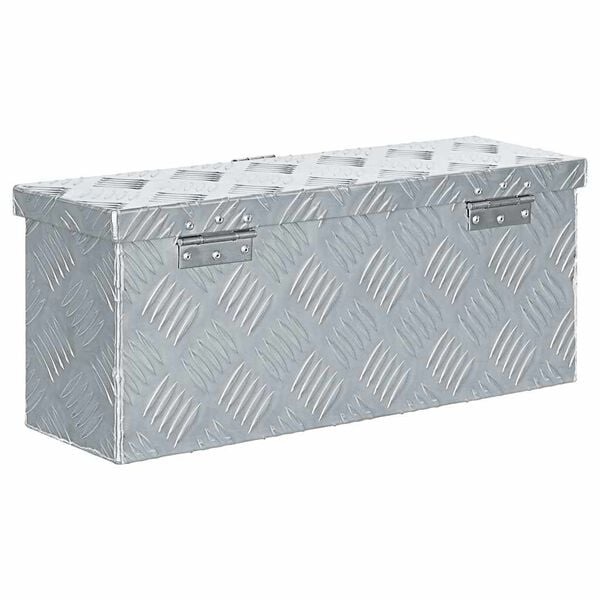 Vidaxl Aluminiumkiste 48,5 x 14 x 20 cm - Silber - 34% Rabatt