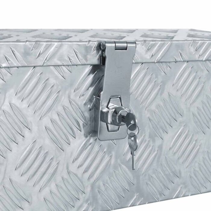 Vidaxl Aluminiumkiste 48,5 x 14 x 20 cm - Silber - 34% Rabatt