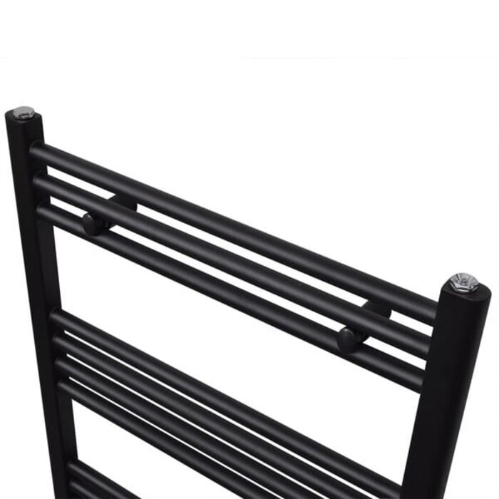 Vidaxl Handtuchheizkörper 500x1160 mm gerade Schwarz - 34% Rabatt