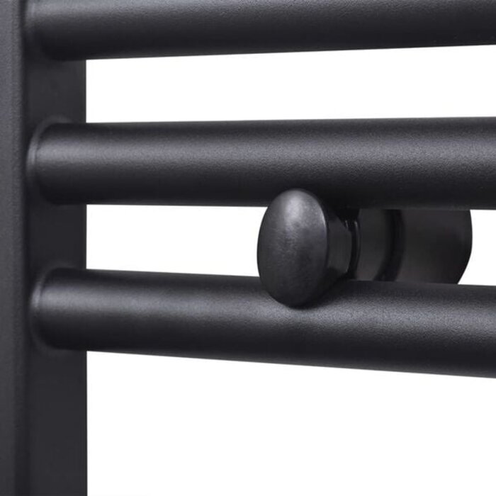 Vidaxl Handtuchheizkörper 500x1160 mm gerade Schwarz - 34% Rabatt