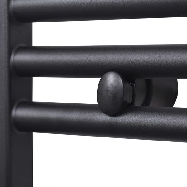 Vidaxl Handtuchheizkörper 500x1160 mm gerade Schwarz - 34% Rabatt
