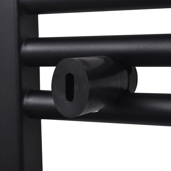 Vidaxl Handtuchheizkörper 500x1160 mm gerade Schwarz - 34% Rabatt