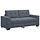 Samt Loveseat Dunkelgrau 180x77x82 cm - 35% Rabatt