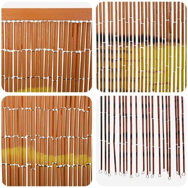Vidaxl Bambus-Türvorhang Sonnenuntergang 90x200cm - 33% Rabatt