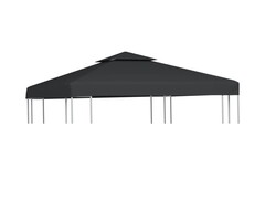 Vidaxl Ersatzdach für Pavillon 3x3 m, Dunkelgrau - 45% Rabatt