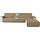 Ecksofa-Schonbezug L-Form, wasserdicht, Khaki - 33% Rabatt