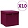10er Set Aufbewahrungsboxen 28x28x28cm Dunkelrot - 33% Rabatt