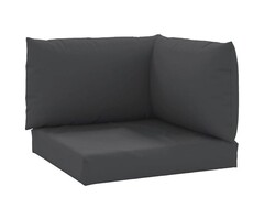 Vidaxl Palettenkissen Set 3-teilig, Schwarz - 40% Rabatt