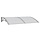 Türvordach 150x100 cm Grau - 34% Rabatt auf Retourenware