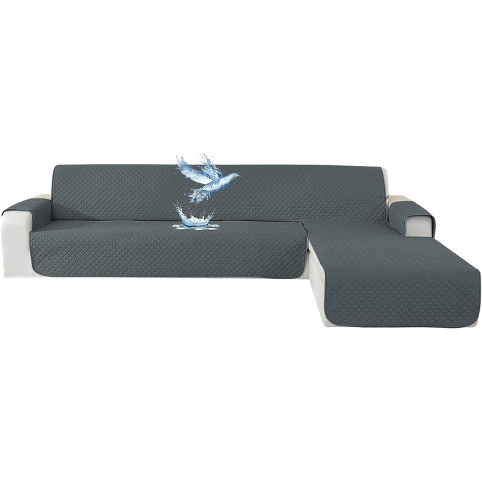 Wasserdichter Ecksofa-Schonbezug L-Form, Dunkelgrau - 32% Rabatt