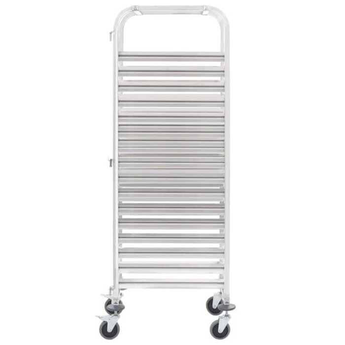 Vidaxl Profi-Küchenwagen, 16 Etagen, Edelstahl, 38 x 55 x 163 cm - 35% Rabatt
