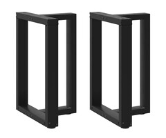Vidaxl 2x Tischbeine T-Form 60x35cm Stahl Schwarz - 34% Rabatt