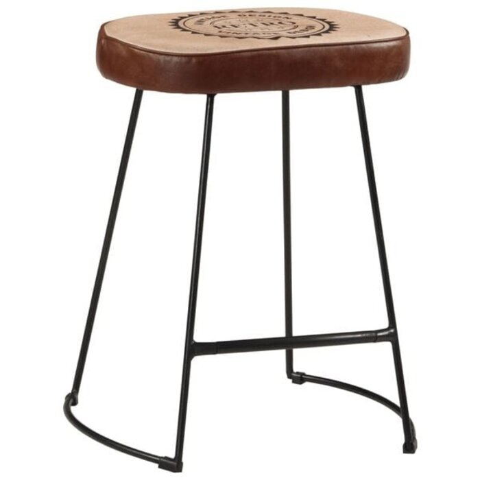 Barhocker 2er-Set Dunkelbraun Retro-Design - 34% Rabatt - Ausgepackt