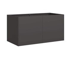Vidaxl Pflanzkasten 80x40x40 cm Stahl Schwarz - 45% Rabatt