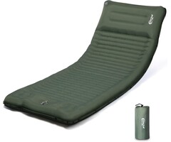 Aufblasbare Camping-Isomatte 200x74cm Armeegrün - 38% Rabatt