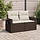 Polyrattan 2-Sitzer Gartenbank mit Tisch - 35% Rabatt