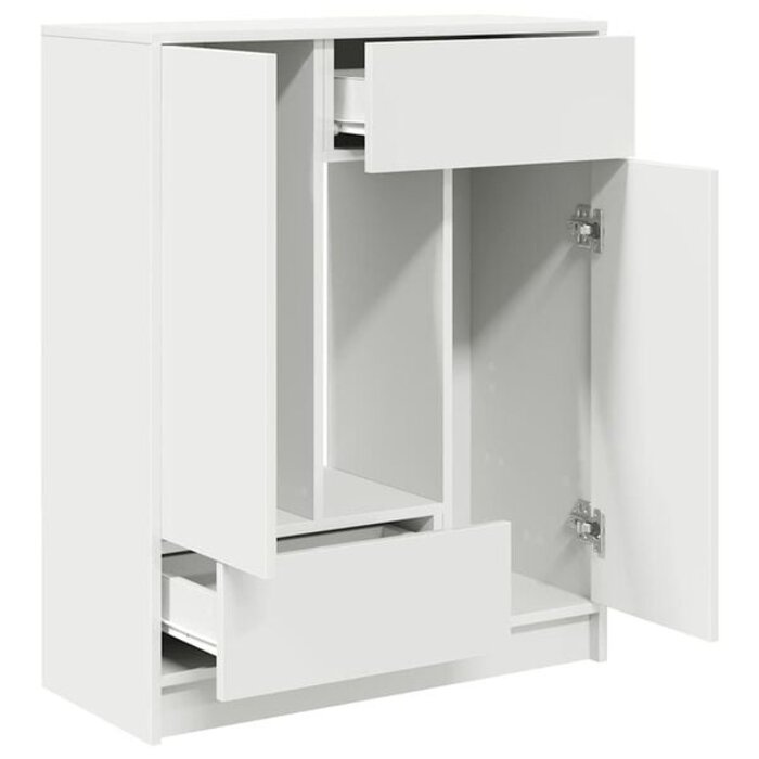 Weißes Sideboard mit 2 Türen & 2 Schubladen - 34% Rabatt