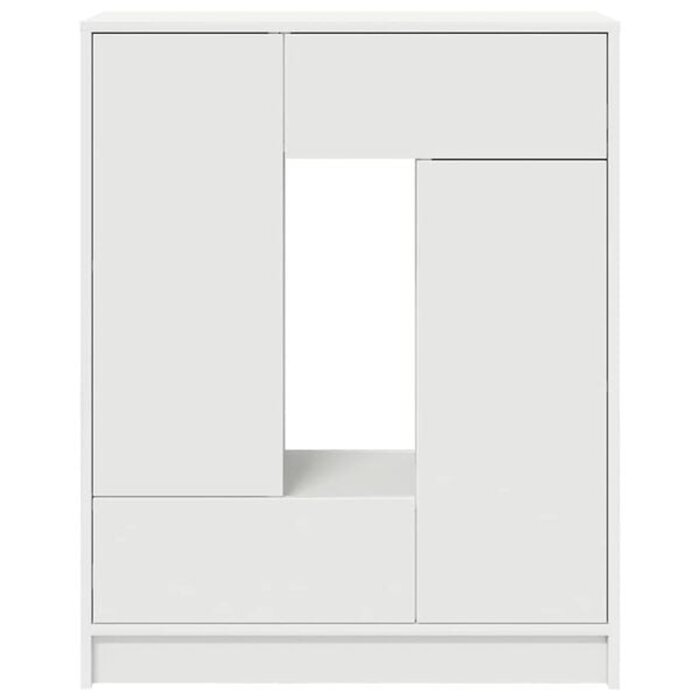 Weißes Sideboard mit 2 Türen & 2 Schubladen - 34% Rabatt