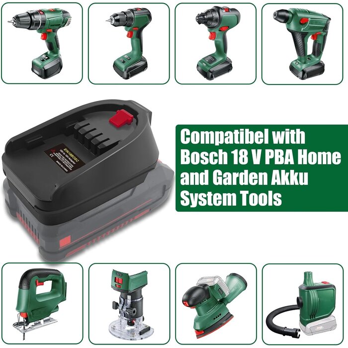 Akku-Adapter für Einhell auf Bosch 18V - 29% Rabatt