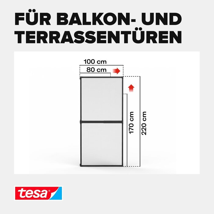 Teleskopierbare Fliegengitter-Tür Anthrazit - 34% Rabatt