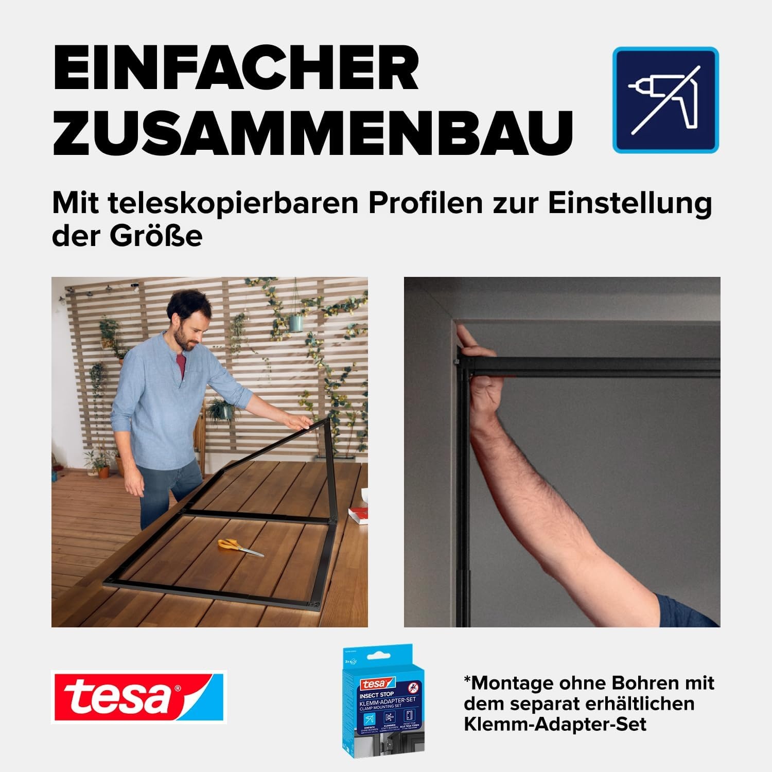 Teleskopierbare Fliegengitter-Tür Anthrazit - 34% Rabatt